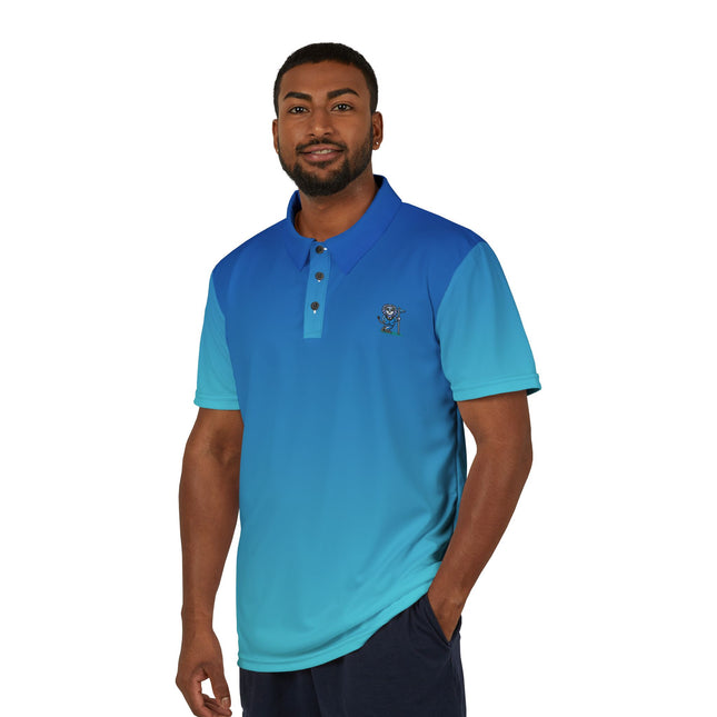 JOAS Gradient Blue Golf Polo